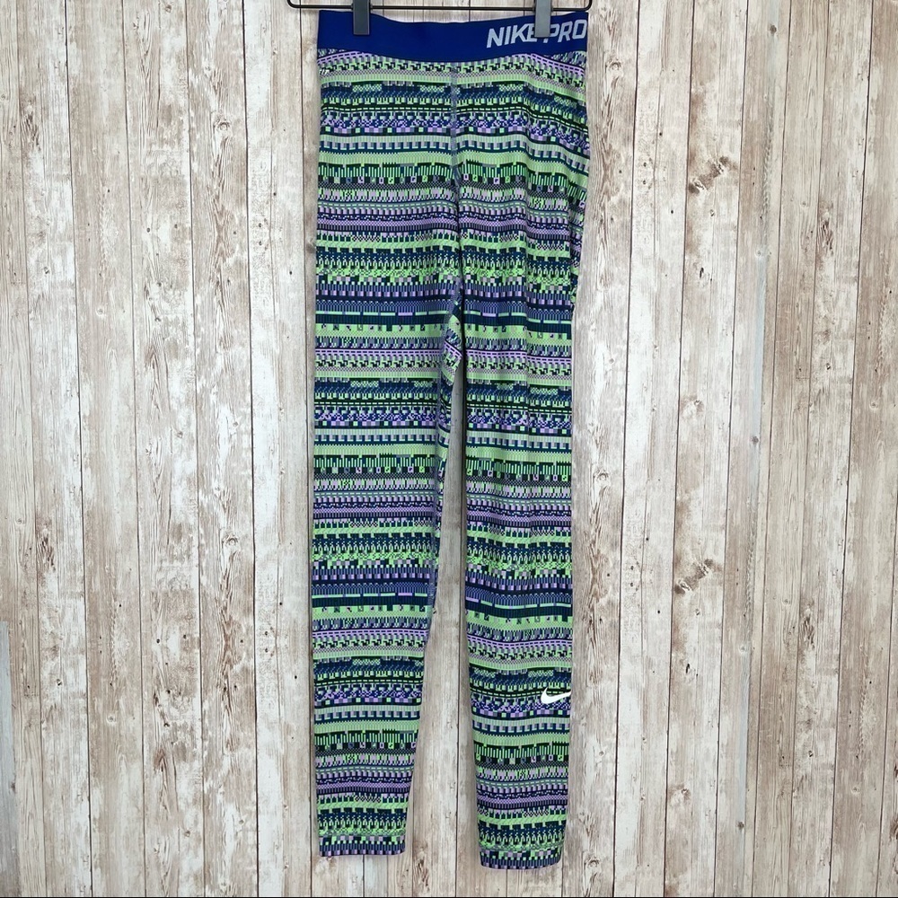 Nike Pro Aztec Dri-Fit Leggings Size Small Women